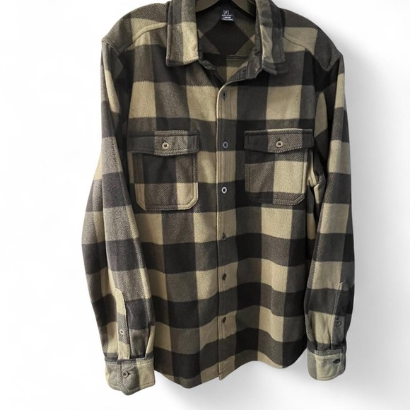 George Other - George Men's Checkered Shirt Jacket - Black and Tan